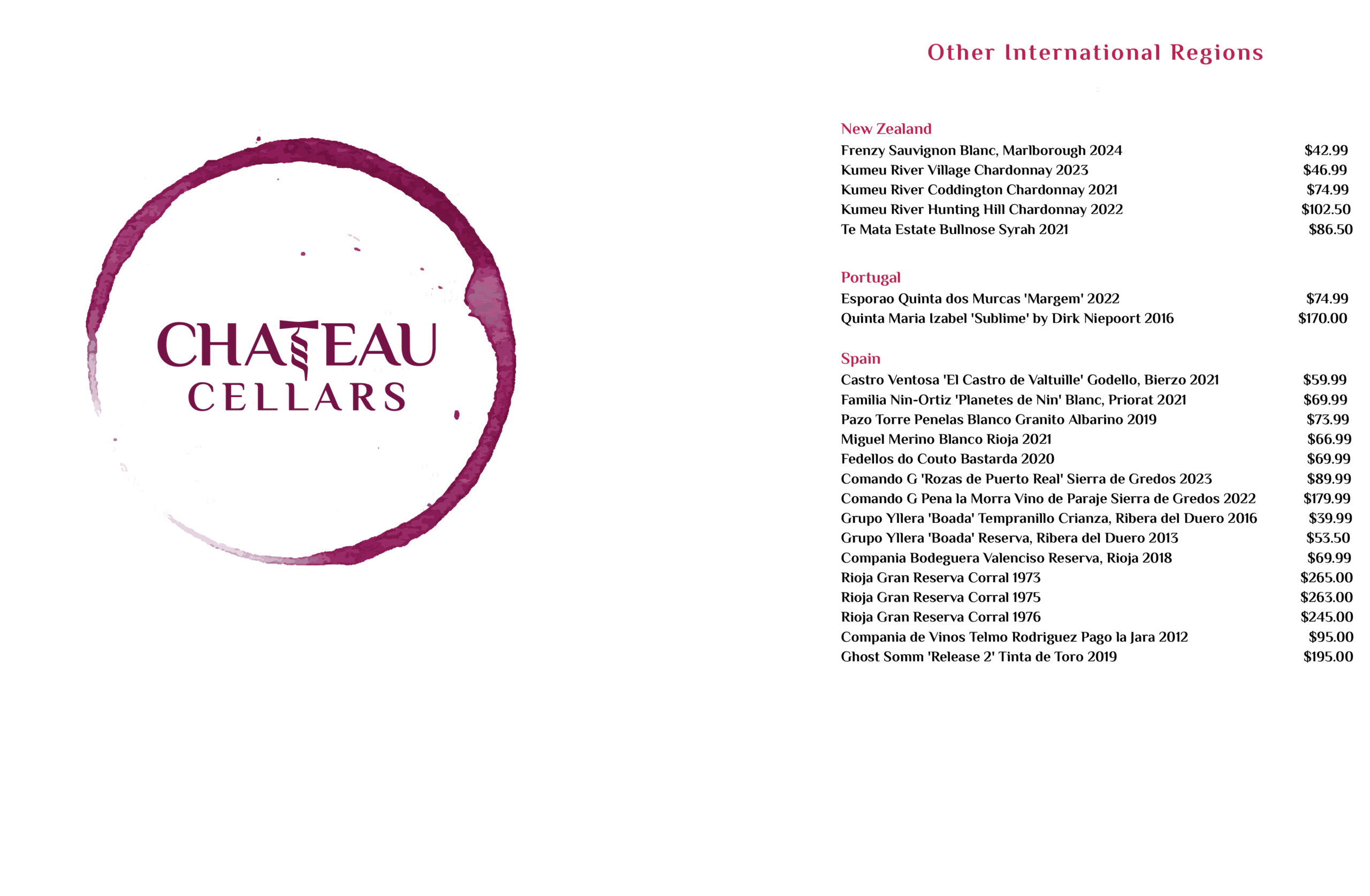 Page 3 - Wine Bar Menu - Tampa Florida