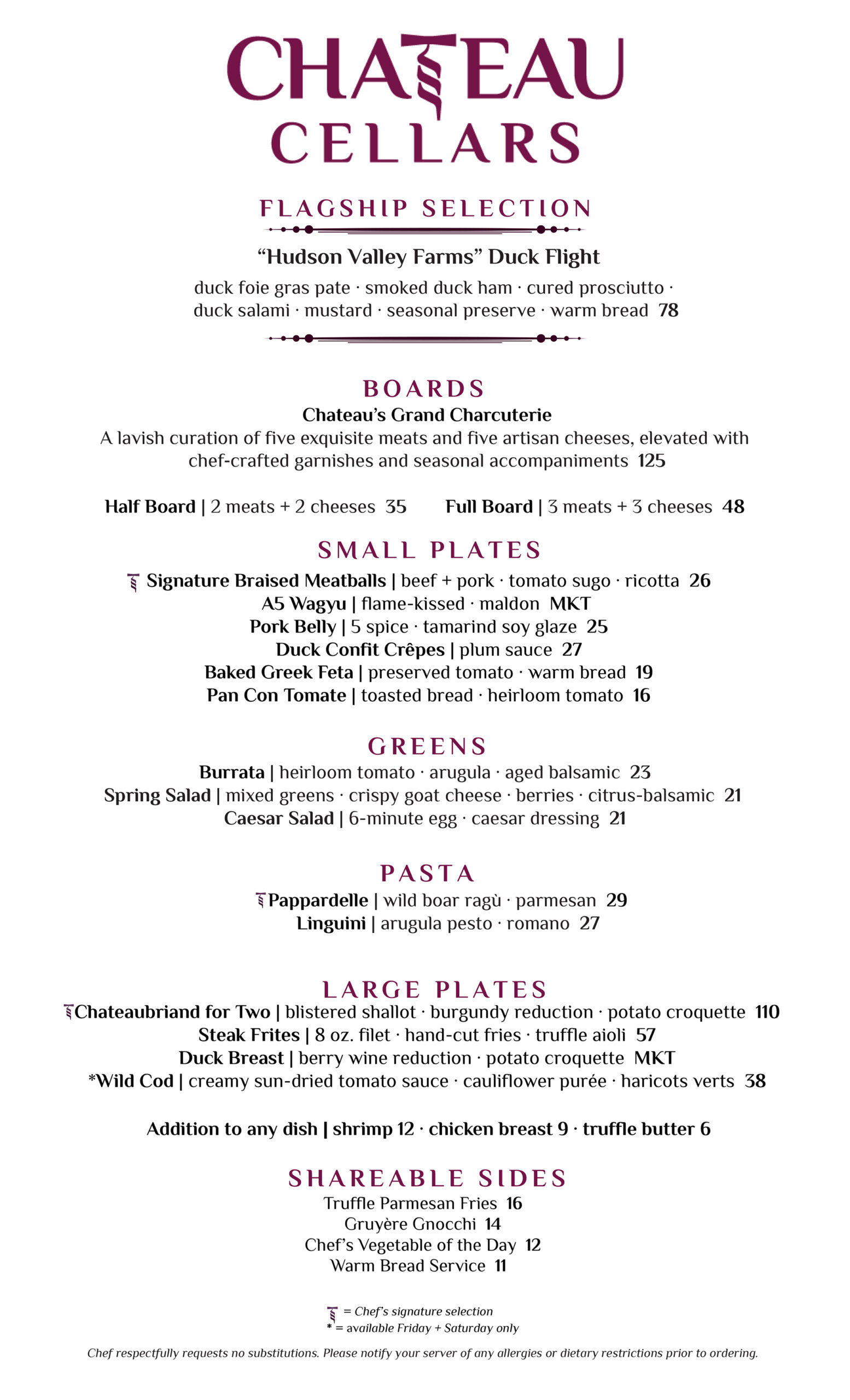 Page 3 - Wine Bar Menu - Tampa Florida